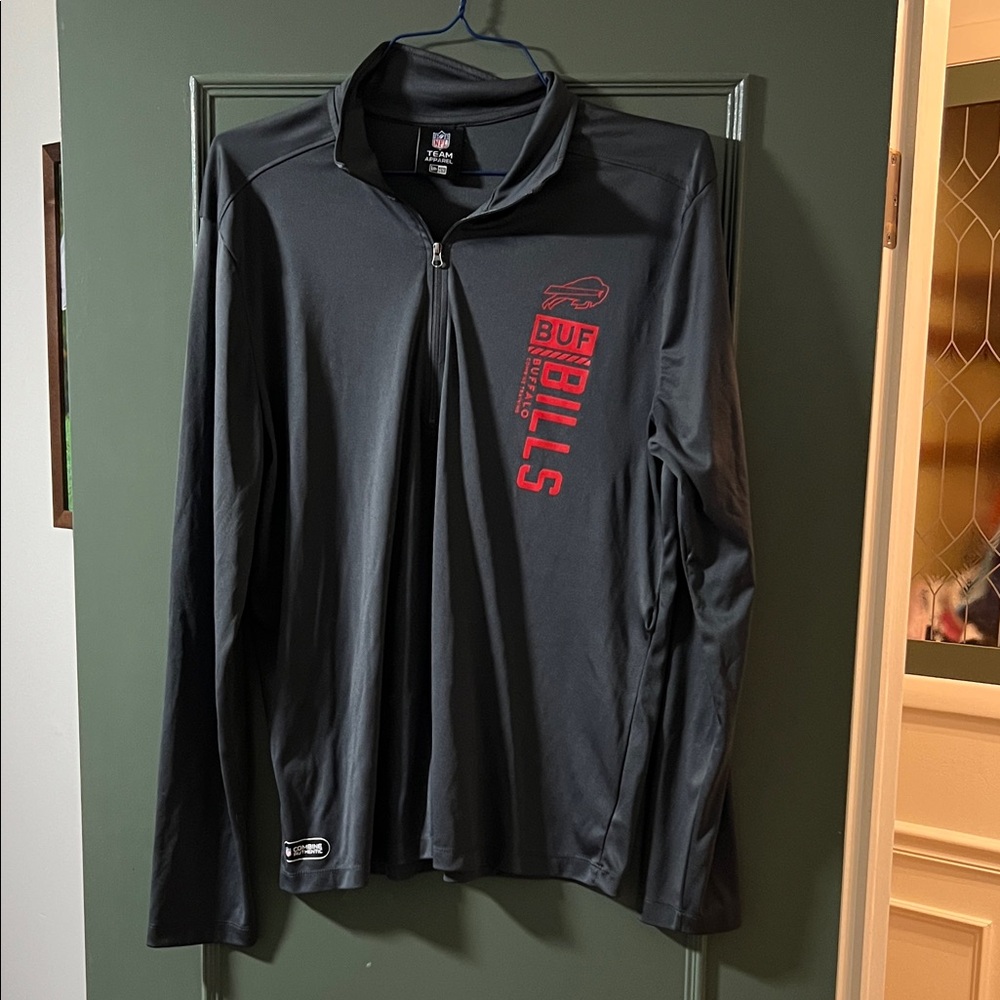 New Era Black and Red Full-Zip Jacket